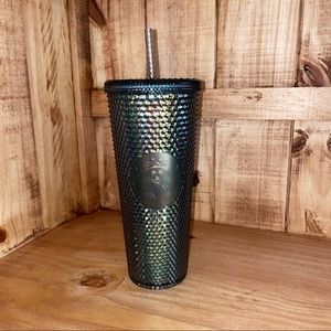 NWT Starbucks Studded Black Gold Iridescent